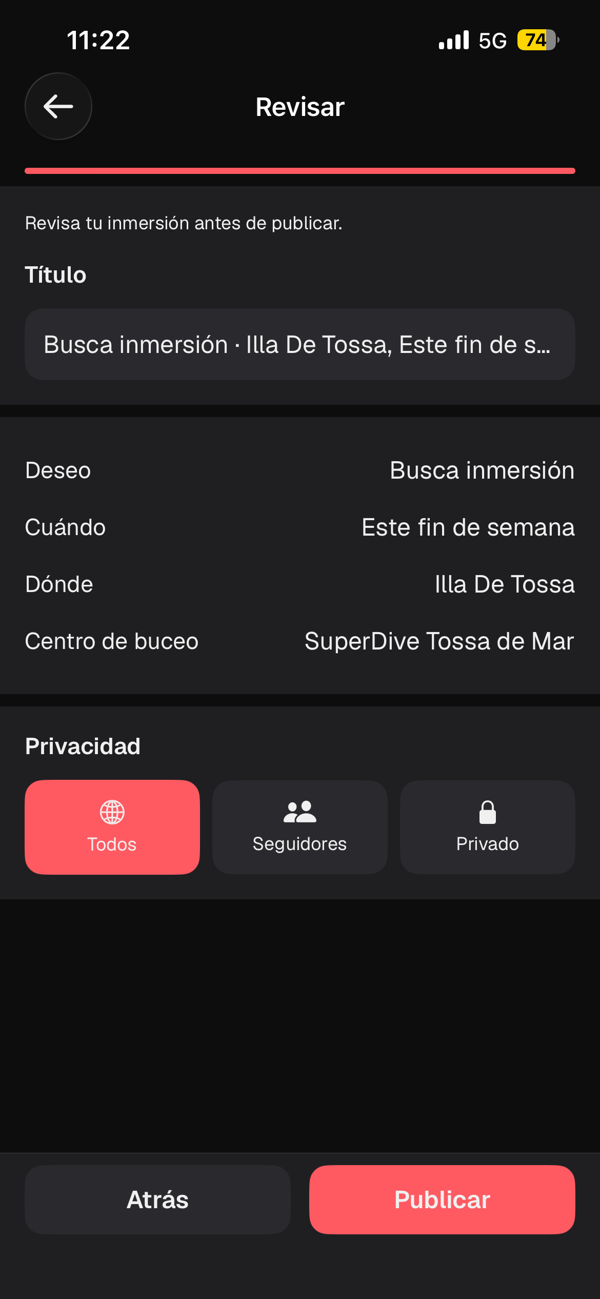 Publica tu plan y compártelo
